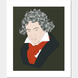 Ludwig Van Beethoven - portrait Posters and Art